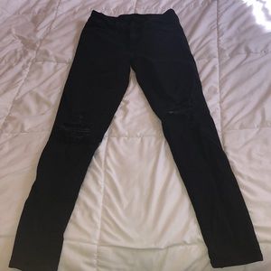 american eagle black next level stretch jeggings
